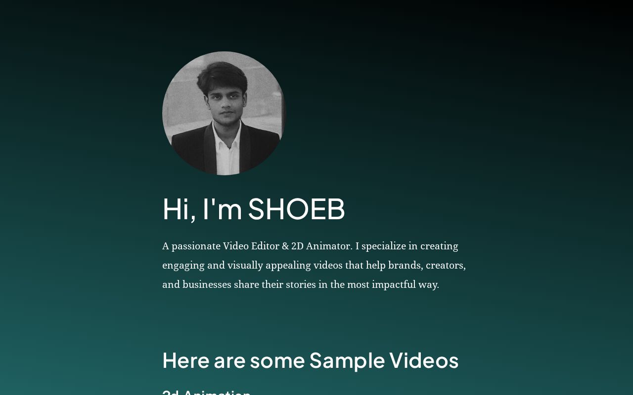 Carrd profile picture for @shoeb